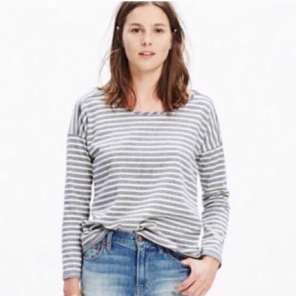 Madewell Striped Chart Pullover Tee - image 1